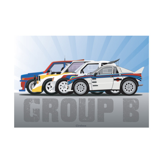 Affiche 100 % Made In France, Légendes du rallye - Groupe B