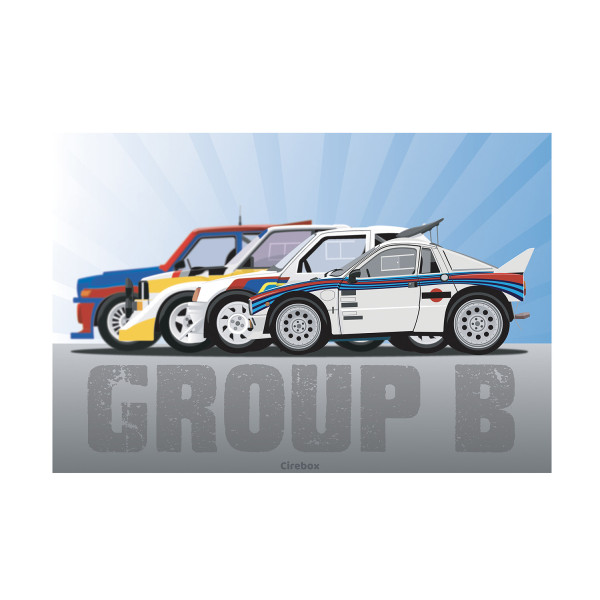 Affiche 100 % Made In France, Légendes du rallye - Groupe B