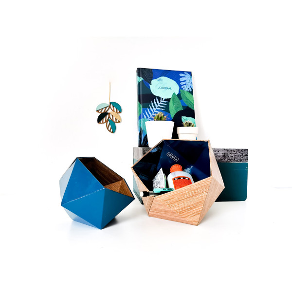 Lot de 2 boîtes LEEWALIA Origami - 7 coloris