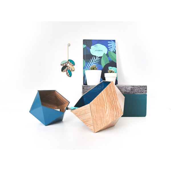 Lot de 2 boîtes LEEWALIA Origami - 7 coloris