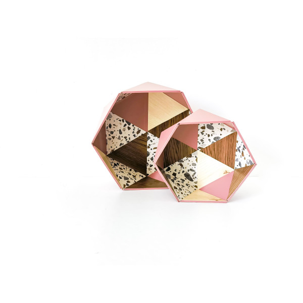 Lot de deux paniers de rangement Patchwork - Leewalia