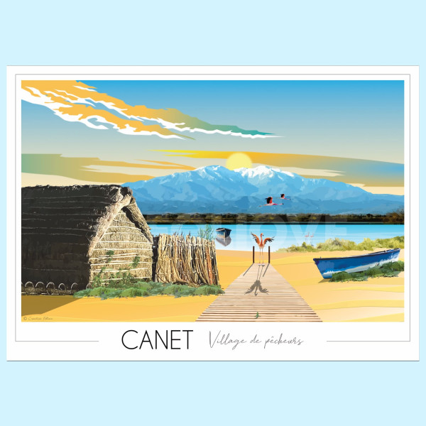 Affiche l'Etang de Canet - Foliove