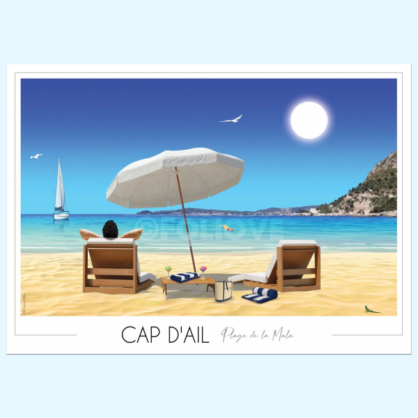 Affiche du Cap d'Ail - Foliove