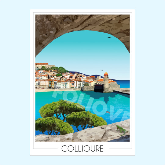 Affiche FOLIOVE de Collioure - 3 tailles