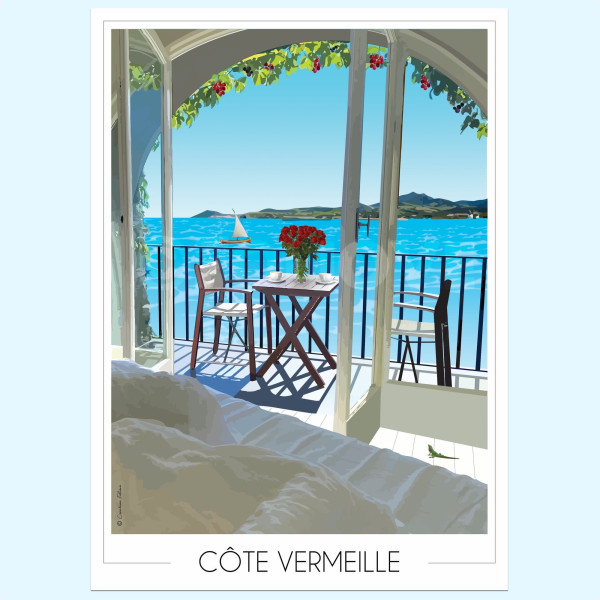 Affiche de la Côte Vermeille - Foliove