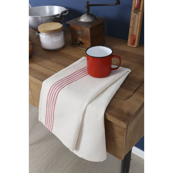 Torchon REINE MERE 100% coton thème Printemps 78x54cm