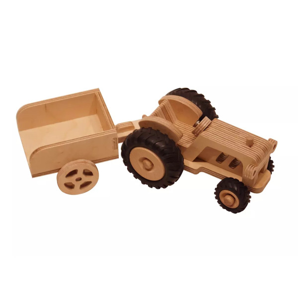 Tracteur en bois MANUFACTURE EN FAMILLE Fergus à fabriquer Diy à construire