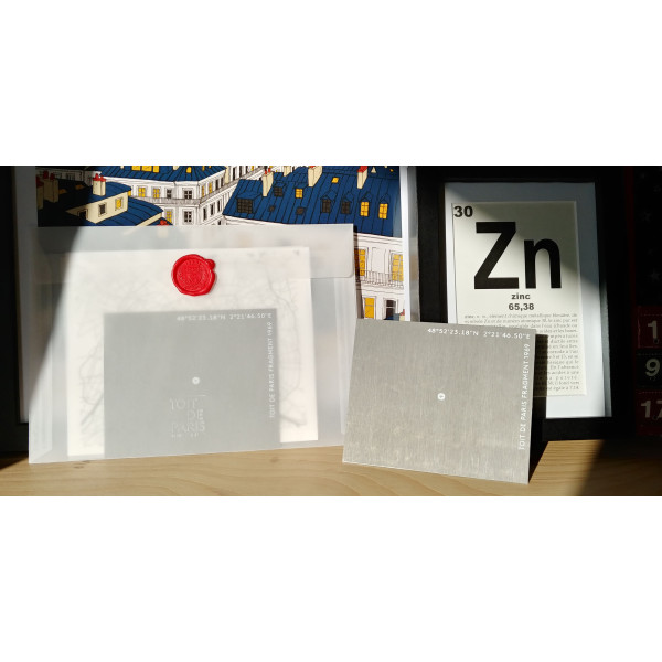 Morceau toit de Paris authentique - Fragment