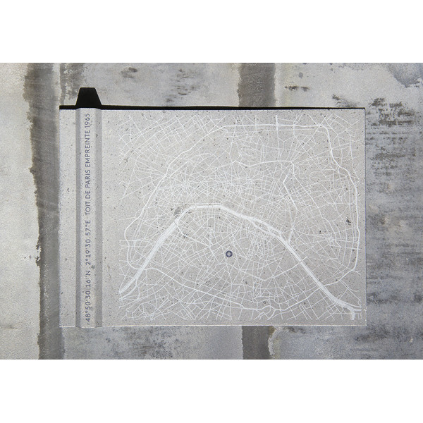 Morceau de TOIT DE PARIS Empreinte Plan de Paris