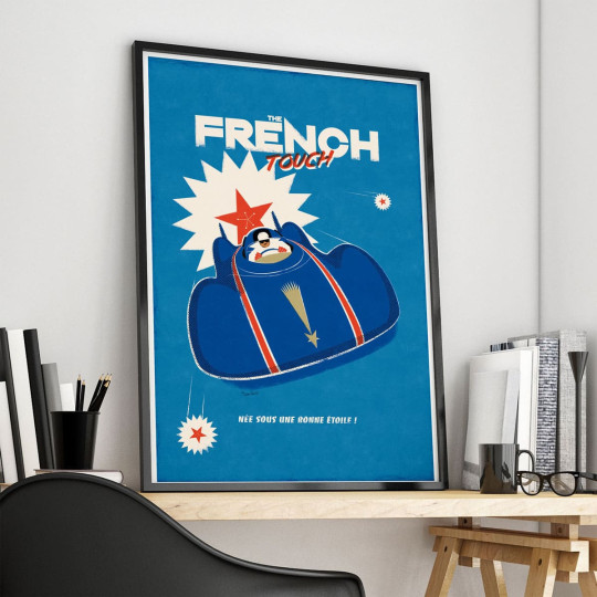 Affiche de la Renault Etoile Filante - En Double File