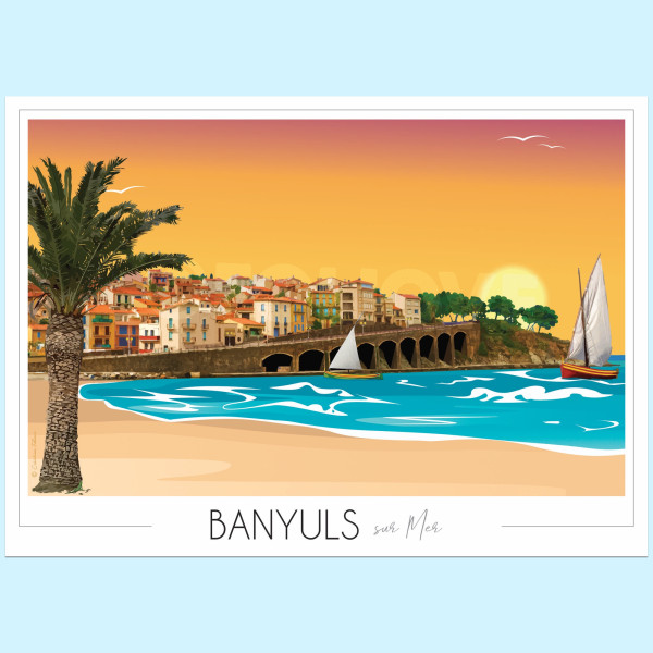 Affiche Banyuls sur Mer - Foliove