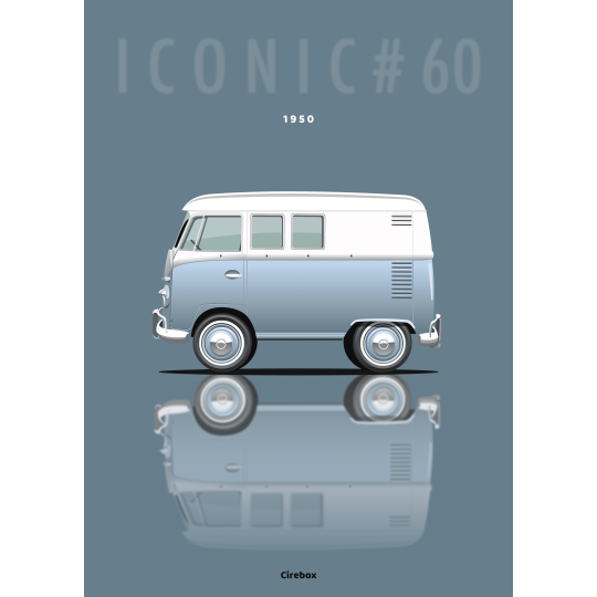 Affiche du Volkswagen Combi - 1950 - Cirebox
