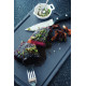 Assiette à steak rectangulaire en céramique effet ardoise - Basalt – Revol