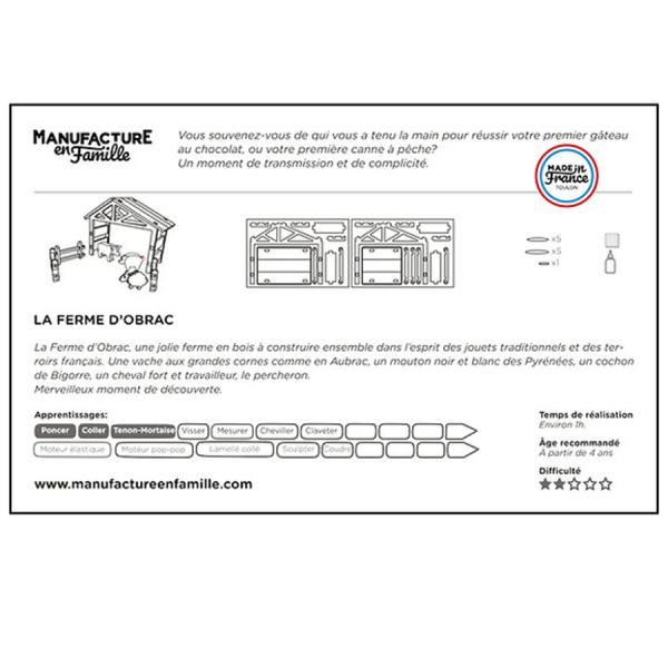 Grande ferme en bois la Ferme Obrac - Manufacture en Famille