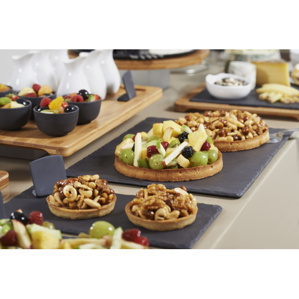 Assiette rectangulaire en céramique effet ardoise - Basalt - Revol