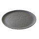 Assiette ronde plate en céramique effet ardoise - Basalt - Revol