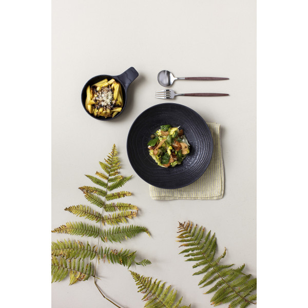 Cassolette à manche en céramique effet ardoise - Basalt - Revol