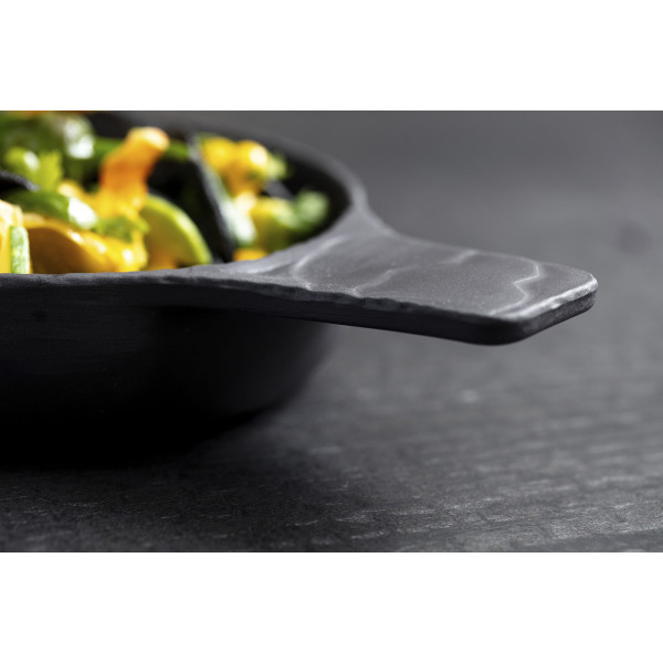 Cassolette à manche en céramique effet ardoise - Basalt - Revol