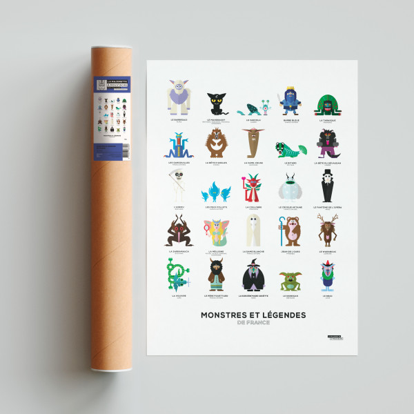 Affiche Monstres de nos régions - La Majorette à Moustache