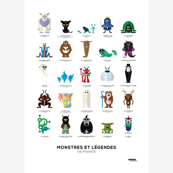 Affiche Monstres de nos régions - La Majorette à Moustache