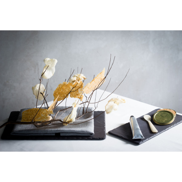 Planche rectangle en céramique effet ardoise - Basalt - Revol