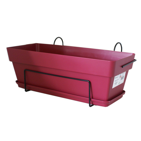 Kit jardinière CHAPELU Cocoripot 50cm + plateau + support - 6 coloris