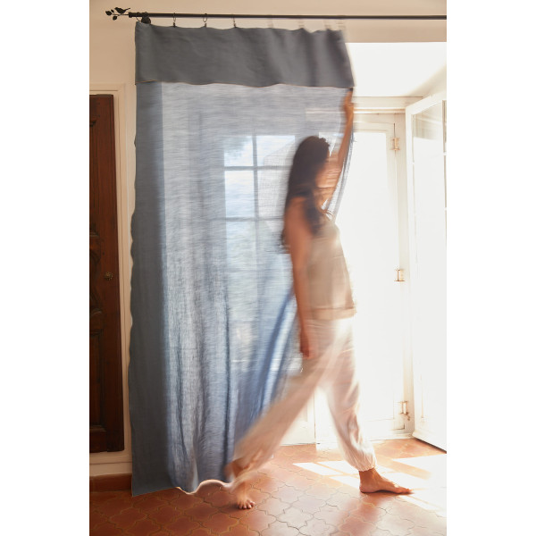 Rideau en lin lavé - Laurence Carroy