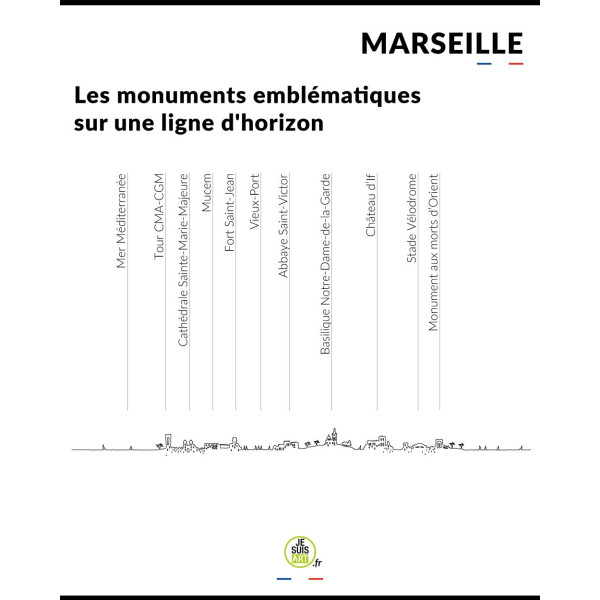 Horloge murale Marseille - Je Suis Art