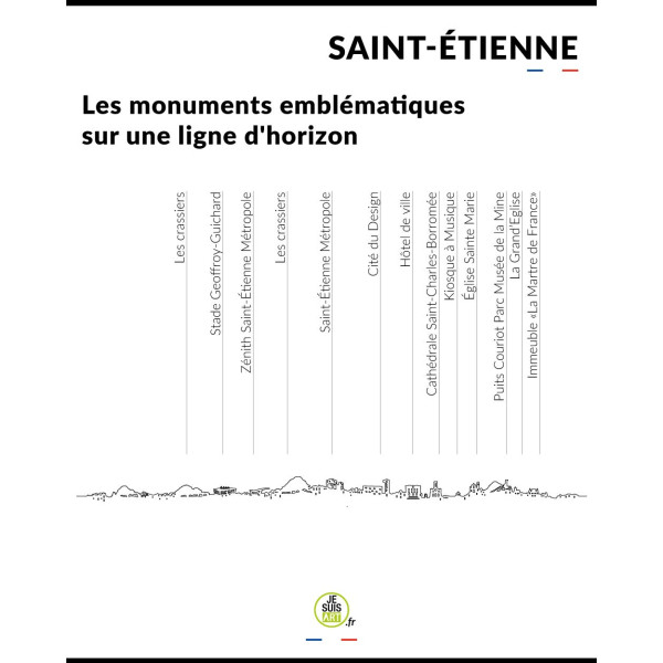 Horloge murale Saint-Étienne - Je Suis Art