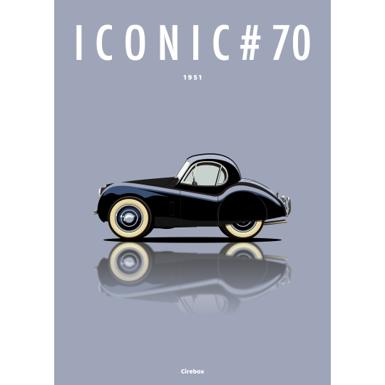 Affiche de la Jaguar XK120 - 1948 - Cirebox