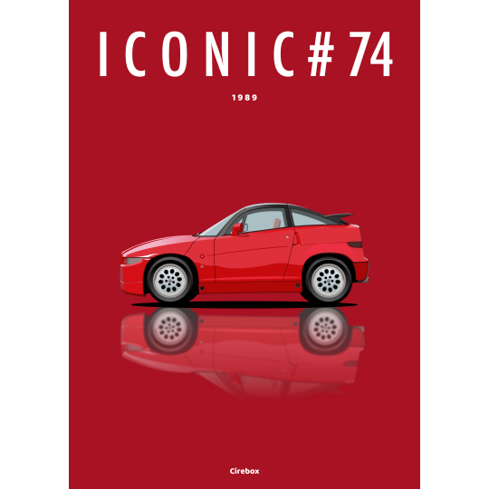 Affiche de l'Alfa Romeo SZ - 1989 - Cirebox