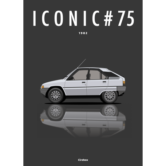 Affiche de la Citroën BX - 1982 - Cirebox