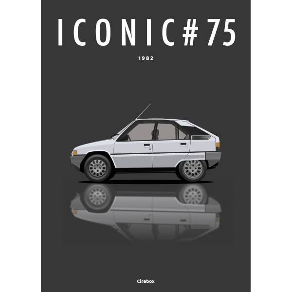 Affiche de la Citroën BX - 1982 - Cirebox