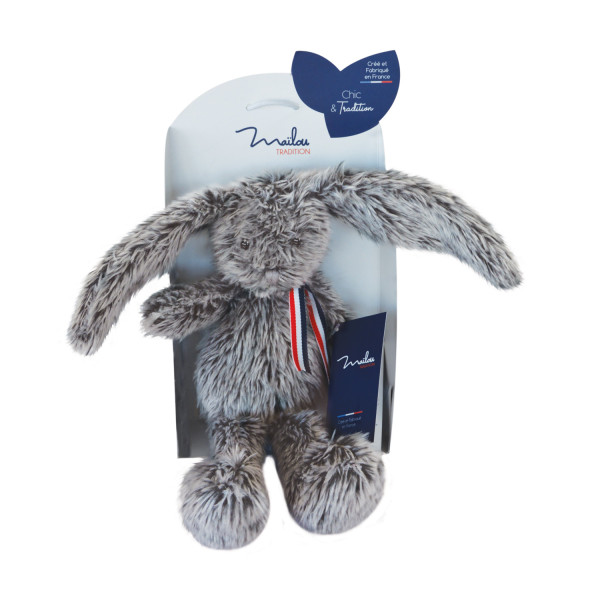 Peluche lapin gris Alexandre - Maïlou