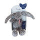 Peluche lapin gris Alexandre - Maïlou
