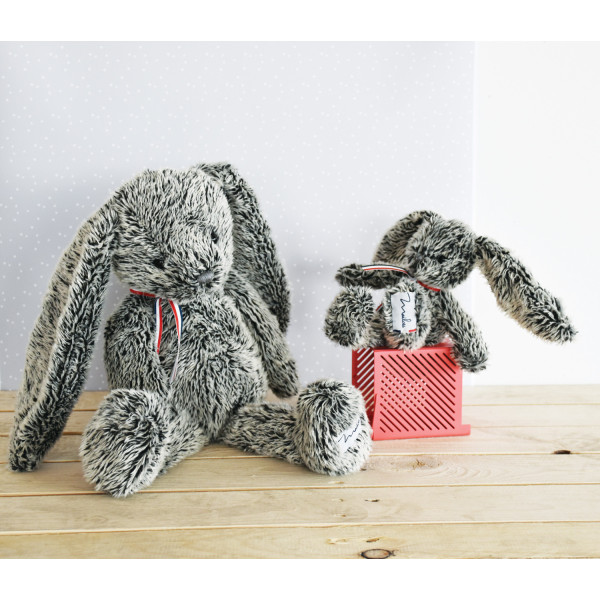Peluche lapin gris Alexandre - Maïlou