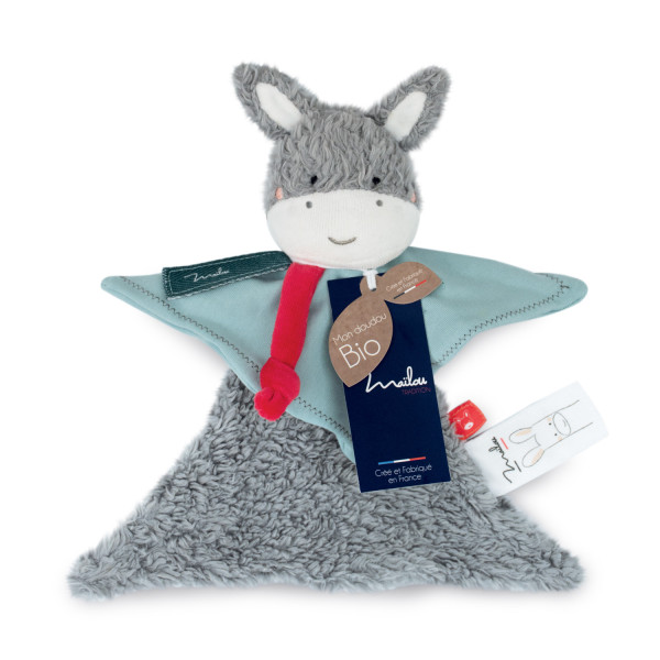 Doudou âne en coton bio - Maïlou