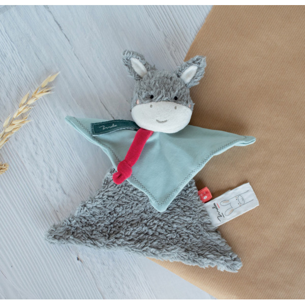 Doudou âne en coton bio - Maïlou