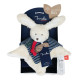 Doudou plat lapin en coton bio - Maïlou
