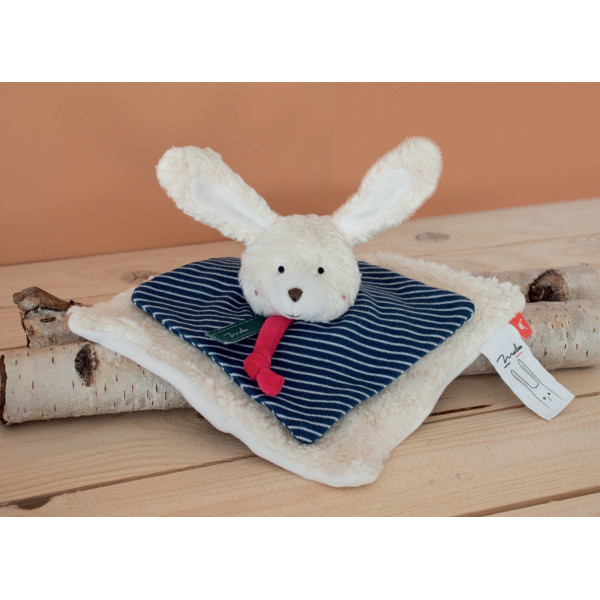 Doudou plat lapin en coton bio - Maïlou