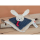 Doudou plat lapin en coton bio - Maïlou