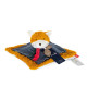 Doudou plat renard en coton bio - Maïlou