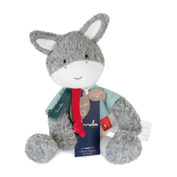 Peluche âne en coton bio - Maïlou