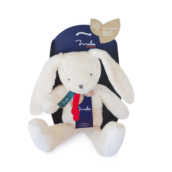 Doudou pantin lapin en coton bio - Maïlou