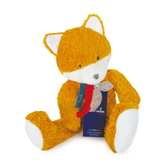 Doudou pantin renard en coton bio - Maïlou
