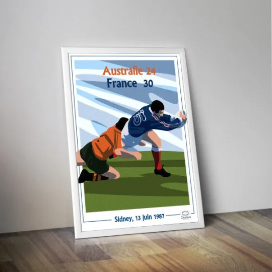 Affiche CHISTERA France Australie 1987 50x70cm