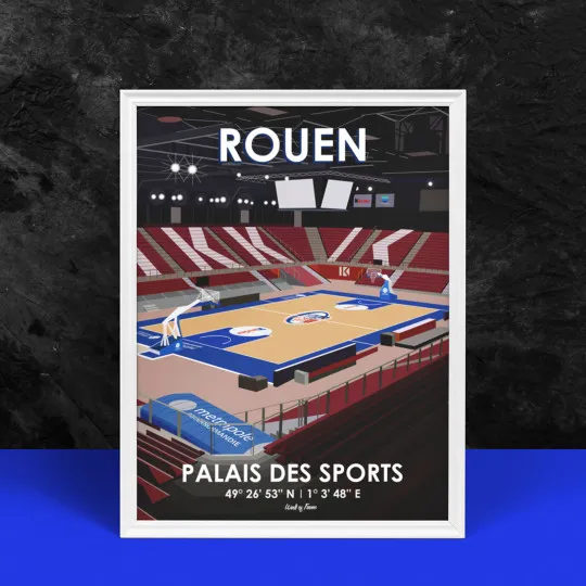 Affiche WALL OF FAME Kindarena de Rouen format A3
