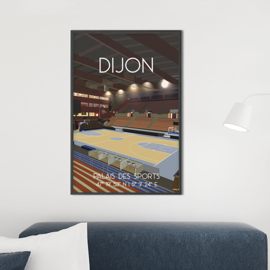 Affiche WALL OF FAME Palais des Sports de Dijon format A3