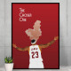 Affiche WALL OF FAME L'élu LeBron James format A3