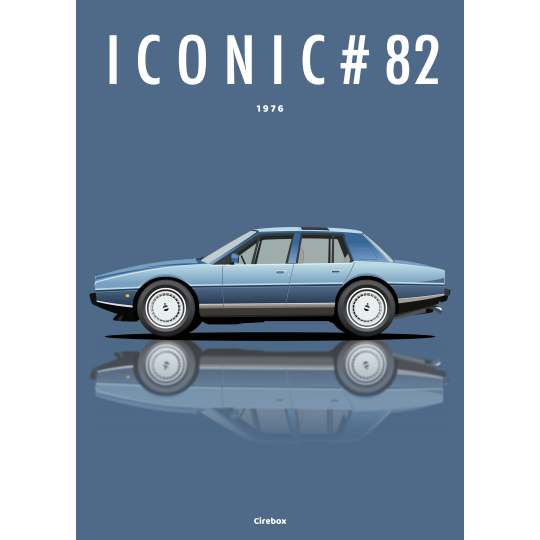 Affiche de l'Aston Martin Lagonda - 1976 - Cirebox